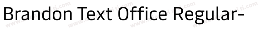 Brandon Text Office Regular字体转换
